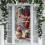 Christmas Door Cover Reindeer Tree Pattern 71x35 inch 5