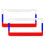 Russia Flag License Plate Frames Aluminum 2 pcs 1