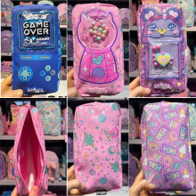 (Blue) Smiggle Large Capacity Pencil Case Cartoon Pencil Pouch Big School Supply Bag Kids New