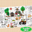 Farm Coloring Poster Tablecloth 30 x 72 Inch 1