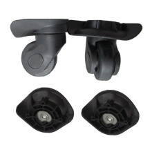 1 pair A19 DIY Replacement Travel Luggage Wheels-small black