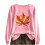 Women's Crewneck Sweatshirt Fall Leaf Graphic Long Sleeve 1