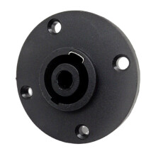 4 Pole Round Female Panel Mount Socket Twist Lock-1 set of 1