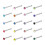Cubic Zirconia Nose Ring Set 20 pcs 20g multicolor 1