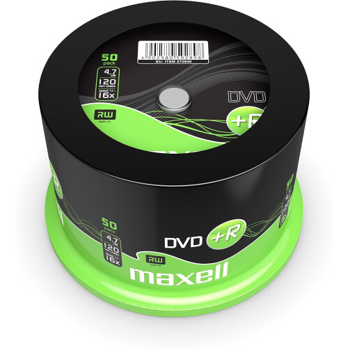 Maxell DVD+R 4.7 GB 16X 120 Min Video - 50 Pack 2