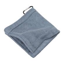 Serviette de golf avec mousqueton pour sac de golf,-Gris