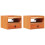 VidaXL vidaXL Bedside Table 2 pcs Wax Brown 38 x 36 x 29.5 cm Solid pine wood 2