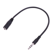 Vergoldetes 3,5-mm-Stecker auf-Schwarz