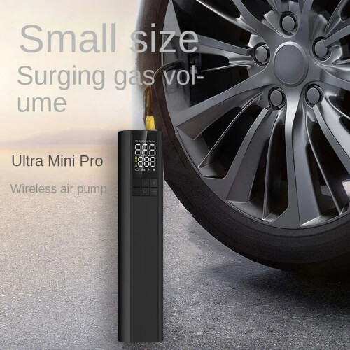 T6 Tragbare, kabellose Auto-Luftpumpe mit Display (Schwarz):T6 1