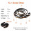 Multi-Purpose Adjustable Swing Rope for Outdoor Camping, Loop Knot Webbing with Carabiner, Black Purple Gradient 5