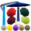 2m 8 Rib Universal Patio Umbrella Replacement Canopy, UV30+ Protective Waterproof Polyester Fabric, Gray 2