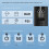 T7 Tragbare Smart-Auto-Luftpumpe mit Display (Schwarz):T7 7