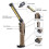 Ft20 Double-Sided Cob Folding Work Light With Strong Magnet And 3 Light Sources - High-Intensity Emergency Flashlight/Inspection Light (Color: Khaki) 3