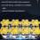 Solar-powered USB rechargeable 8 LED high-power flashlight, portable LED outdoor searchlight:Solar Charging 8