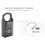 Anytek P4 3.7V Micro Usb Rechargeable Semiconductor Fingerprint Sensor Padlock:P4 9