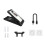 Solar-powered outdoor clip-on LED garden/courtyard light with motion sensor, emergency lighting; Model: USB reversible charging.:USB Charging 2