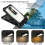 Solar-powered outdoor clip-on LED garden/courtyard light with motion sensor, emergency lighting; Model: USB reversible charging.:USB Charging 6