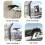 Solar-powered outdoor clip-on LED garden/courtyard light with motion sensor, emergency lighting; Model: USB reversible charging.:USB Charging 9