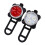 COB LED chips, USB rechargeable, four-level dimming, waterproof, bicycle front and rear light kit, red + white light, 650MA.:Red + White Light 2