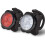 COB LED chips, USB rechargeable, four-level dimming, waterproof, bicycle front and rear light kit, red + white light, 650MA.:Red + White Light 3