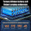 Gonfiatore elettrico portatile per pneumatici compatibile con auto, modello: wireless standard.:Wireless Standard 8