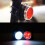 COB LED chips, USB rechargeable, four-level dimming, waterproof, bicycle front and rear light kit, red + white light, 650MA.:Red + White Light 9