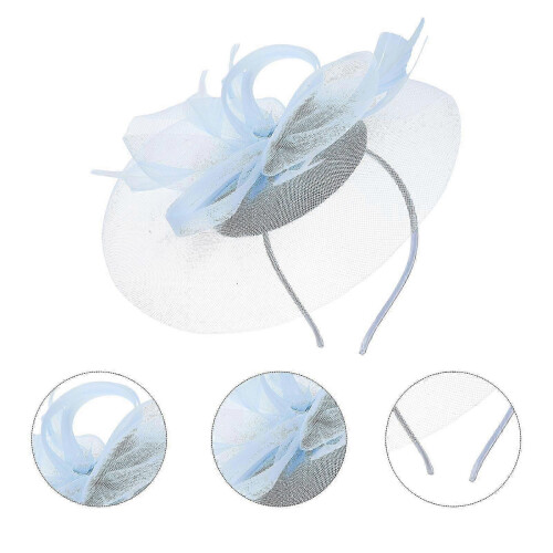 Fascinador com rede e bandolete para mulher, ideal para chá da tarde e casamento 2