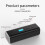 H68 Handheld Mini Wireless Smart Car Air Pump Portable Multi-functional Tire Inflator (Black):H68 Wireless 5