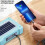 Solar-powered floodlight, portable flashlight, emergency work light (orange):144 LEDs 8