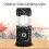 5803 Solar-Powered Camping Light, Outdoor LED Emergency Portable Light with USB Output (Black):Solar + USB 5