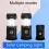 5803 Solar-Powered Camping Light, Outdoor LED Emergency Portable Light with USB Output (Black):Solar + USB 6