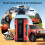 FOXSUR Auto-Starthilfe Multifunktionale tragbare Luftpumpe (Rot):Rot 2