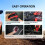 FOXSUR Auto-Starthilfe Multifunktionale tragbare Luftpumpe (Rot):Rot 4