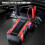 FOXSUR Auto-Starthilfe Multifunktionale tragbare Luftpumpe (Rot):Rot 6