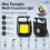 Portable keychain camping light, mini outdoor flashlight, model: 500mAh (black):500mAh 2