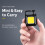 Portable keychain camping light, mini outdoor flashlight, model: 500mAh (black):500mAh 4