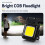 Portable keychain camping light, mini outdoor flashlight, model: 500mAh (black):500mAh 5