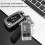 V10 Portable Keychain Light, USB Rechargeable High-Intensity Mini Flashlight (Black):black 5