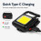 Portable keychain camping light, mini outdoor flashlight, model: 500mAh (black):500mAh 9