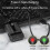 V20 Portable Keychain Light, Rechargeable High-Intensity Mini Flashlight (Black with Red Beam):Black Red Light 8