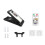 Solar-powered outdoor clip-on LED garden/courtyard light with motion sensor, emergency lighting. Style: Remote control.:Remote Control Model 9