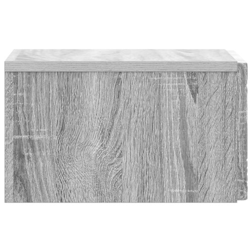 VidaXL vidaXL Wall-Mounted Side Table 2 pcs Grey Sonoma 34.5 x 33 x 20 cm 2