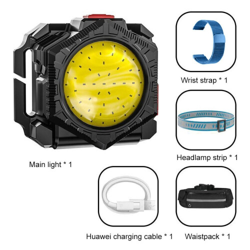 3-in-1 Mini Flashlight Wrist Light Headlamp Waist Bag Light:3 in 1 Mini Flashlight 2