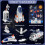 deAO Toys Rocket Ship Toys for Kids Complete Space Shuttle Playset 2