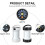 Outdoor camping light, emergency light, multi-functional tent light, solar-powered rechargeable LED high-intensity camping light (white model):Hourgl 4