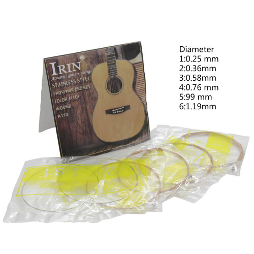 Ensembles de remplacement de cordes de guitare Folk, noyau en 2