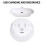 USB rechargeable, light-controlled, human body sensor, smiley face magnetic night light (warm white light):Warm white light 3