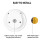 USB rechargeable, light-controlled, human body sensor, smiley face magnetic night light (warm white light):Warm white light 4