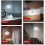 USB rechargeable, light-controlled, human body sensor, smiley face magnetic night light (warm white light):Warm white light 6