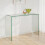 Amalfi Bent Glass Console Table 1